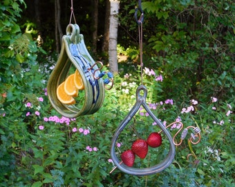 Bird Feeder, Handmade Fruit or Suet Spike Feeder