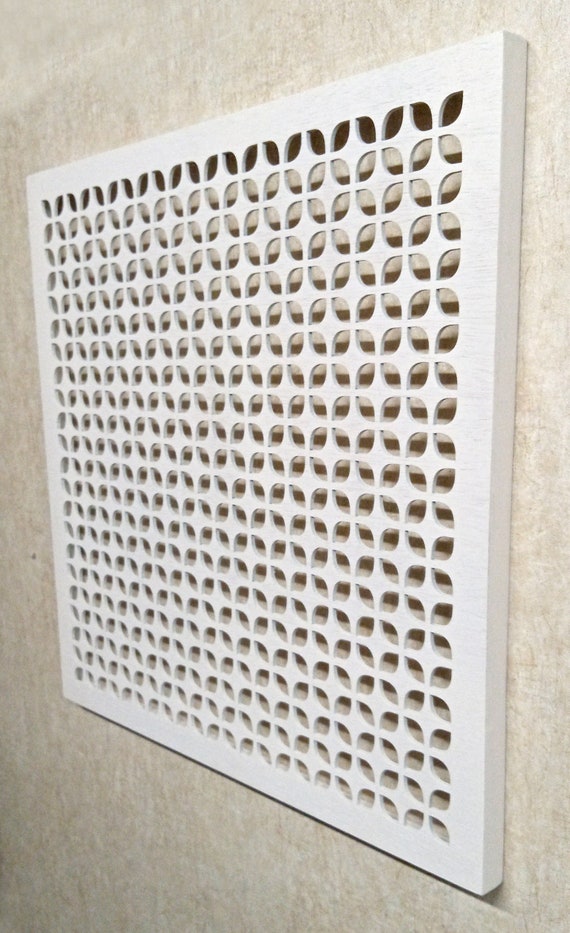 Rejilla Decorativa De Madera Para Ventilación 30x30 Cm - Cubierta Calada Para Pared O Techo (no Para Suelo)