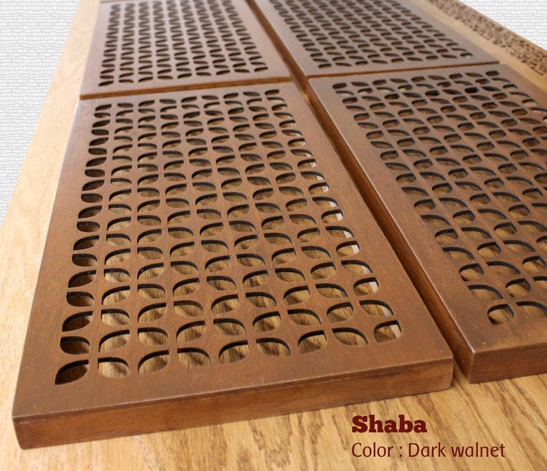 Custom Handmade Fireplace Screen Wooden Box Vent Cover
