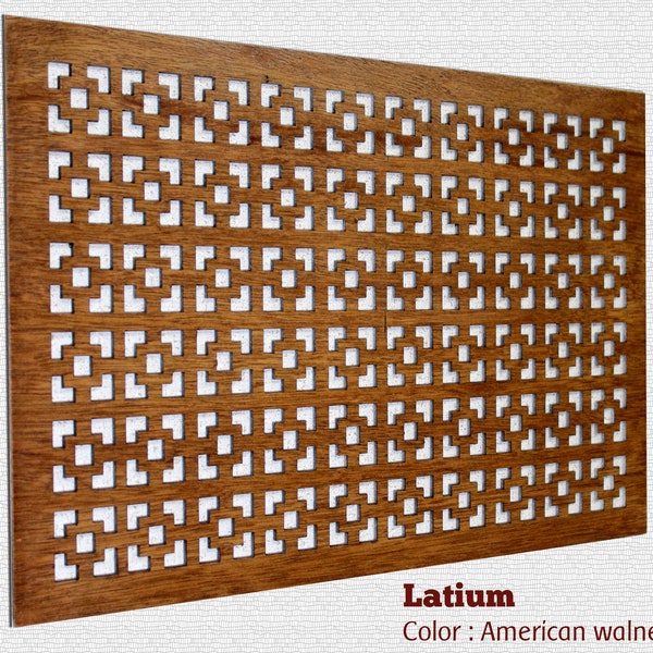 Ventilation panels - decorative air grille  Decorative cover decorative  laser cutting panel  brut wood Wooden cut-out air return grilles