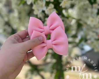 Pastel Pink Puff Bow