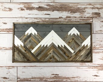 reclaimed wood wall art etsy