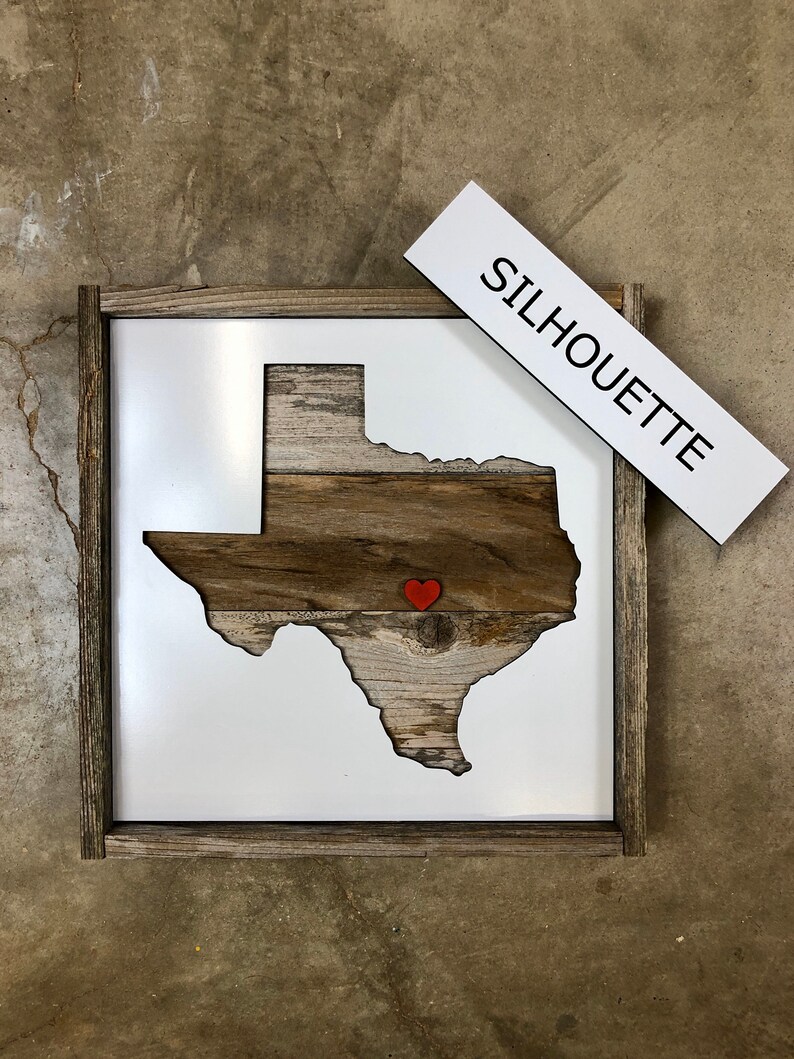 Rustic Texas State Shape. Reclaimed Wood Wall Art. Texas Wall Etsy