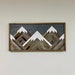 Rustic Mountain Tops. Grey Sky. Single Piece. Reclaimed Wood Wall Art. Wood Mountains. Mountain Wood Wall Art. Handmade Mountains. 