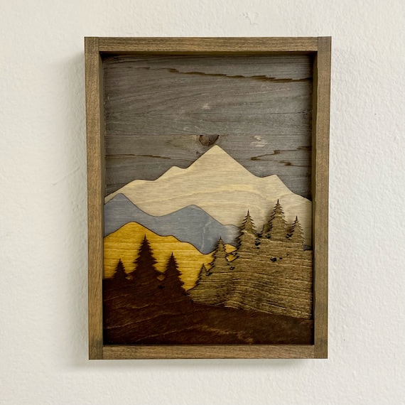 Mountains 3D Wall Art