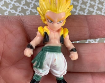 Gotenks Dragon Ball Z Keychain - Upcycled Pre-Loved DBZ Mini Figure - Unique Anime Accessory Gift