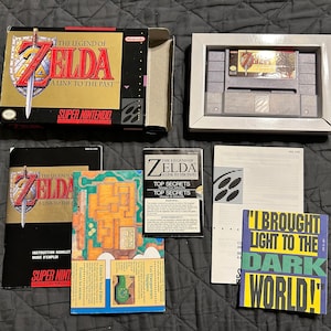 Carte complète de The Legend of Zelda: A Link to the Past Super Nintendo SNES CIB Box
