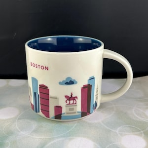 Collectable Starbucks Mug: BOSTON &quot;You Are Here&quot; Series - Travel Souvenir, Starbucks Lover