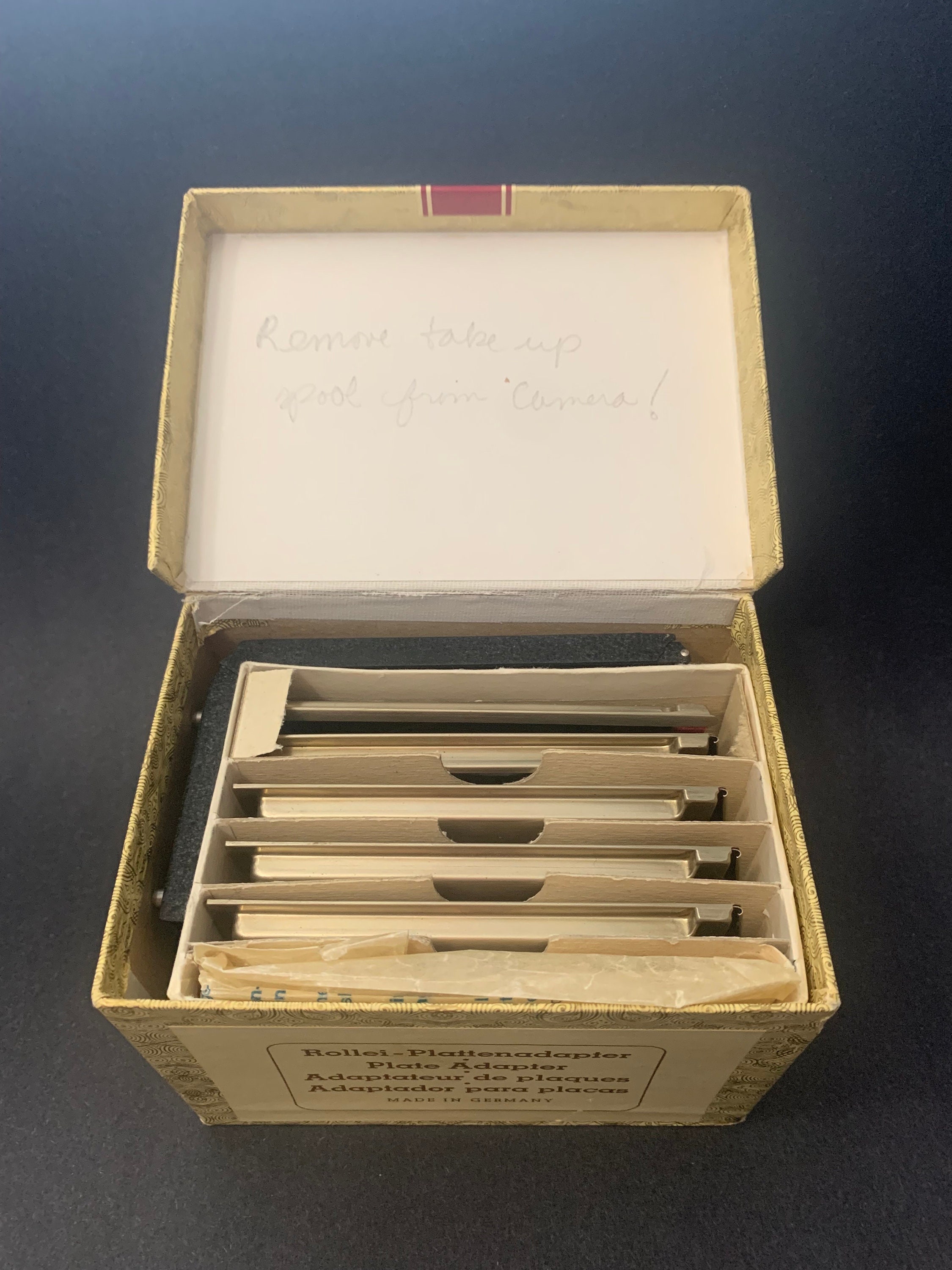 Rollei Plattenadapter Plate Adapter in MINT Condition With Box