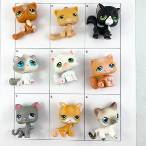 LPS CAT Littlest pet shop toys standing short hair cat original