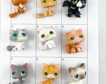 Vintage Retired Authentic Littlest Pet Shop - Kitty Edition - You Choose