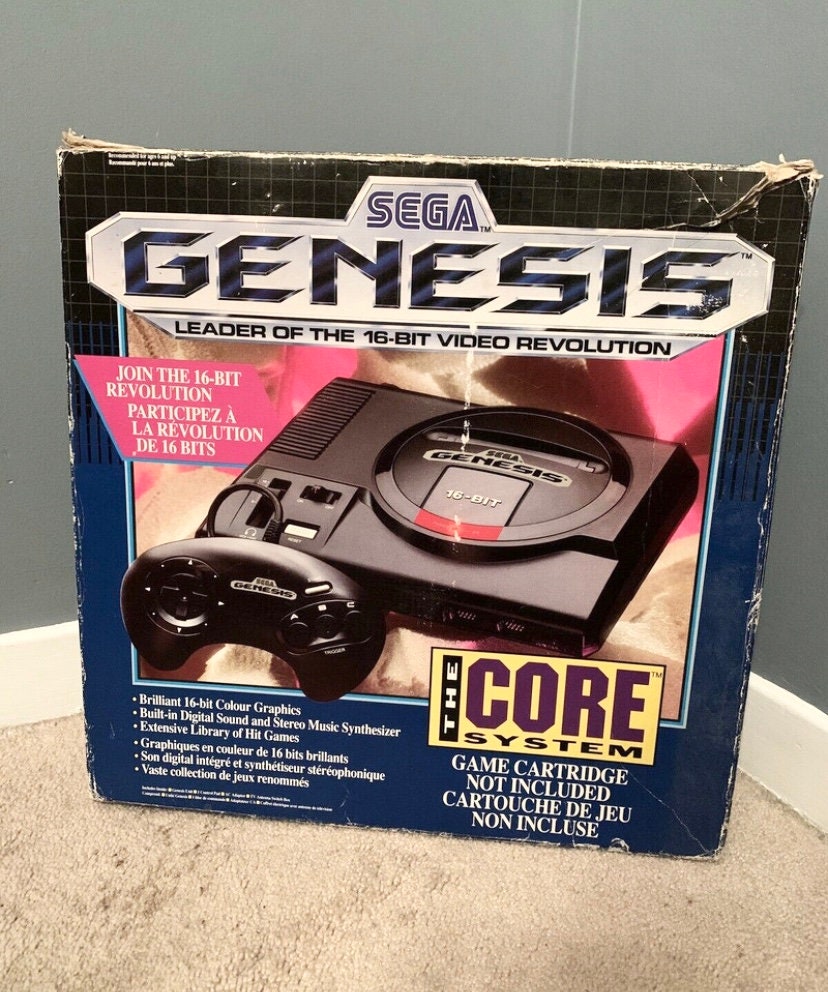 Sonic the Hedgehog 1991 Sega Genesis Complete Rare Game Tested Working Box