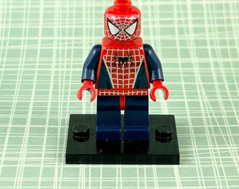 Authentic LEGO Spider-Man 3 - Dark Blue Arms and Legs, Silver Webbing - spd028 Minifigure.