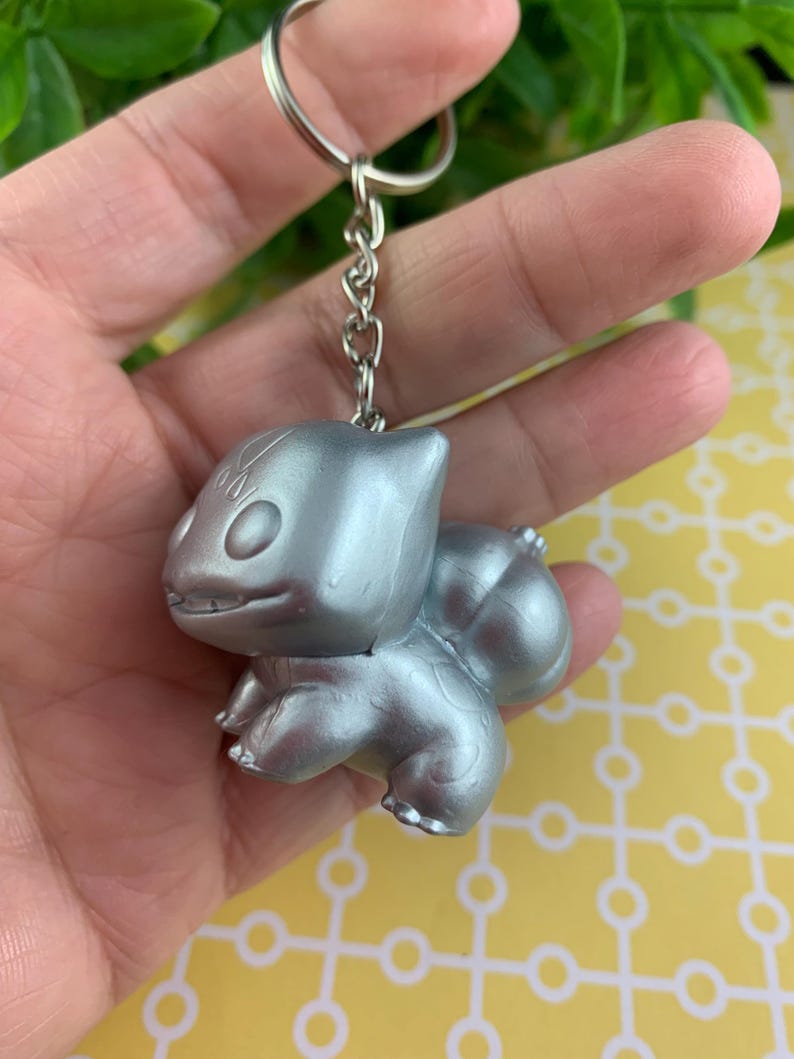 Upcycled Mini Funko ALL SILVER Bulbasaur Keychain – Vintage Pokémon ...