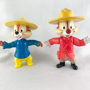 Vintage Disney Epcot Centre Chip 'n' Dale Rescue Rangers PVC Figures – Rare Collectible!