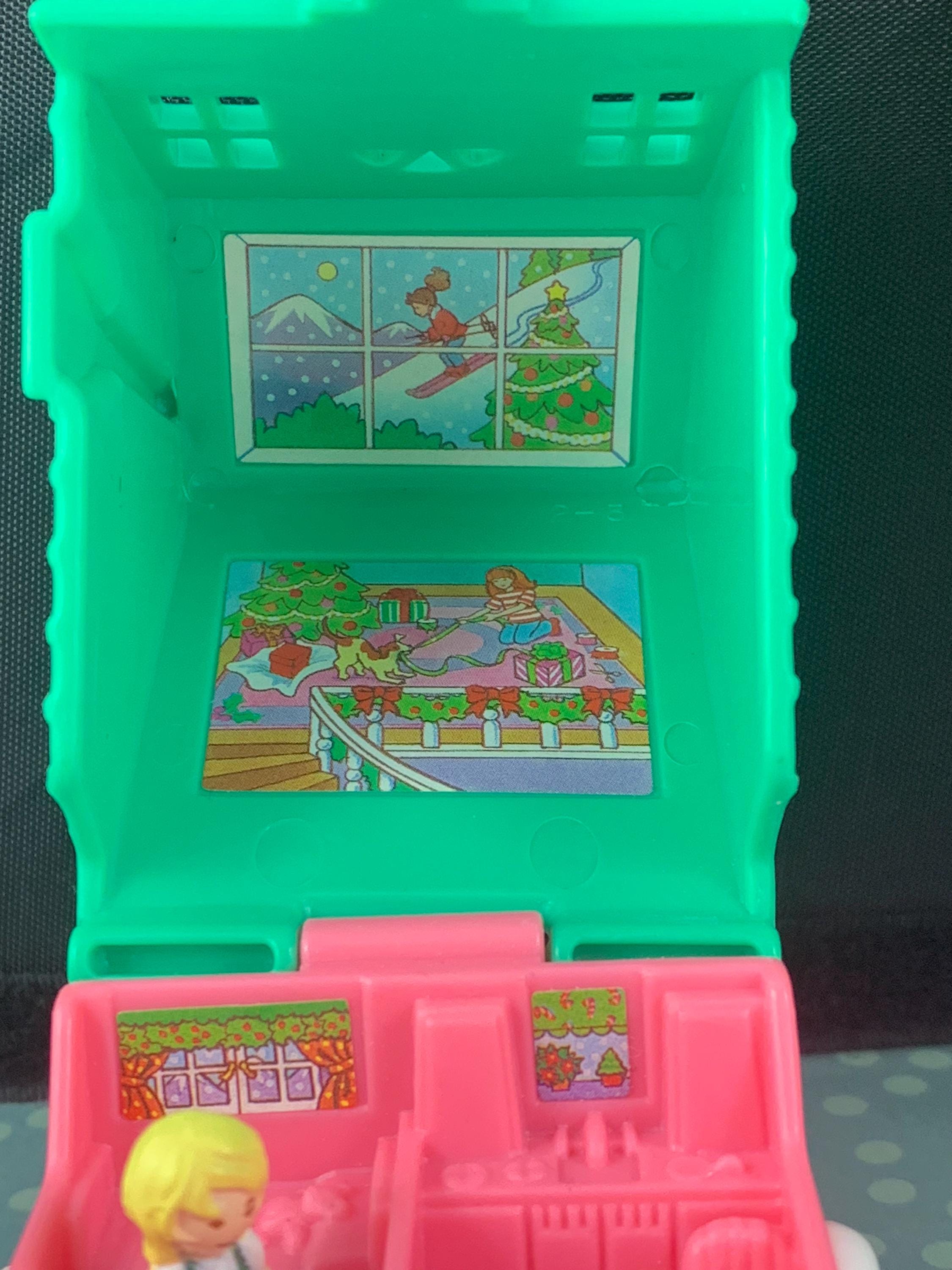 Vintage 1995 Mcdonald's Polly Pocket Winter Ski Chalet – Green