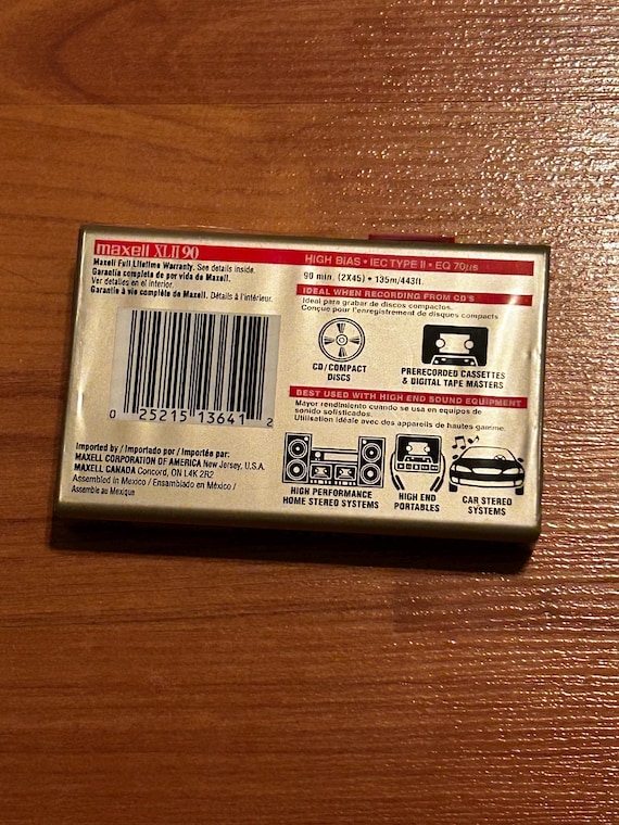 Maxell XL II ハイバイアス タイプII カセットテープ 90分 ブラック