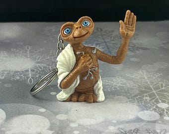 Vintage Rare ET Extra Terrestrial PVC Keychain Alien 1990s - Etsy