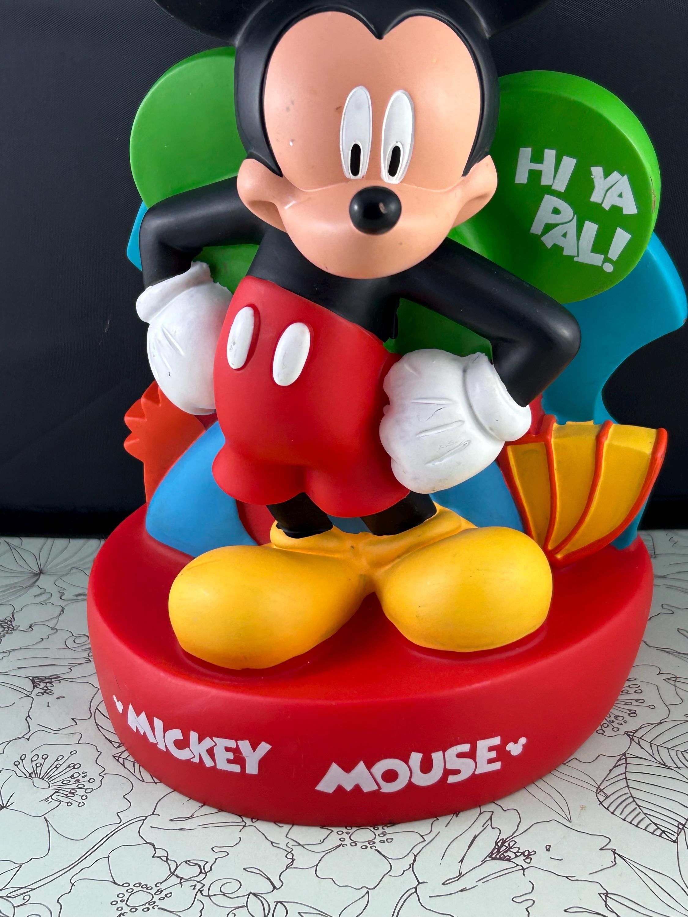 Vintage Walt Disney World Mickey Mouse Clubhouse Coin Piggy Bank