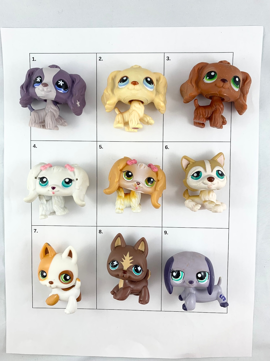 Retired Discontinued Littlest Pet Shop You Choose Spaniel, Collie