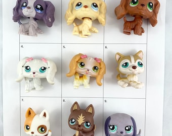 Retired Discontinued Littlest Pet Shop - You Choose! Spaniel, Collie, Maltese, Husky, Shepherd, Dachshund!