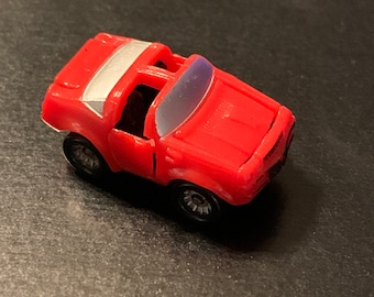 Vintage 1988 Micro Machines Galoob Red Camaro T-Top  - Deluxe Open Door Hood