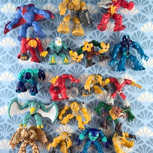 Vintage GORMITI Figures - 25 Piece Lot Various Tribes - Invincible
