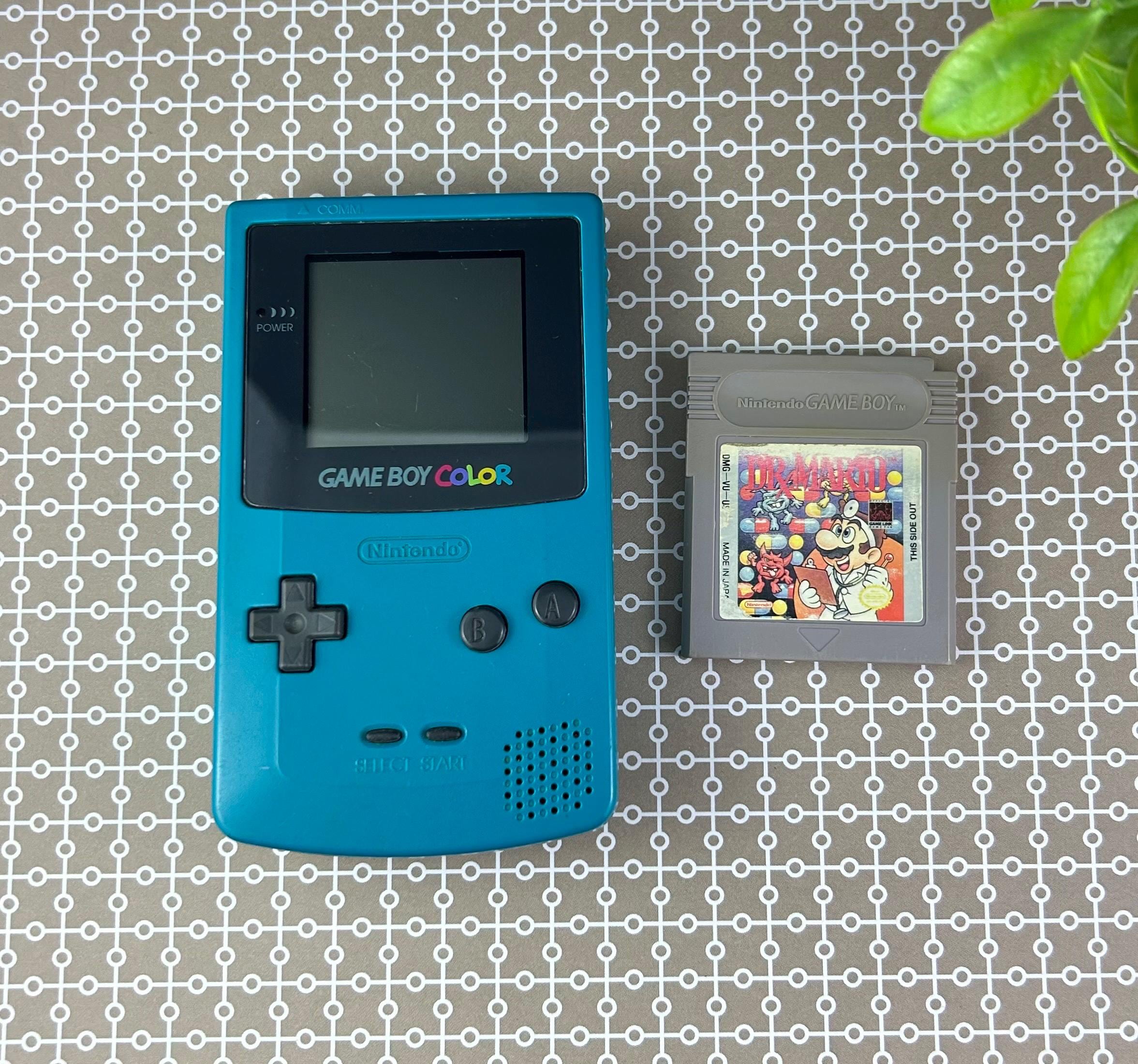 Nintendo Gameboy GBC Color Teal Blue CGB-001 With Dr. Mario. - Etsy