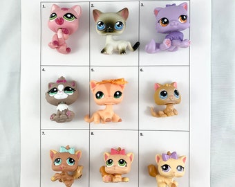 Retired Littlest Pet Shop Kitty Cat Collection - You Choose