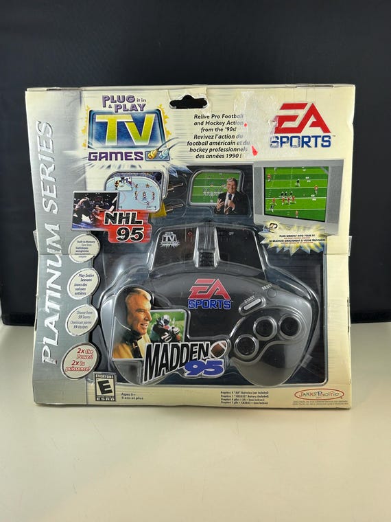 Jakks Pacific Madden 95 and NHL 95 Plug N Play TV Video Game - Etsy