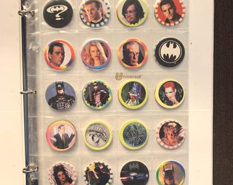 Pog BATMAN 93 DC COMICS 1995 Pogs Kini Kinis Slammers Caps Tazos Retro