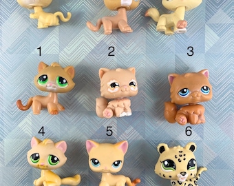 Littlest Pet Shop Tan Kitty Cats - You Pick