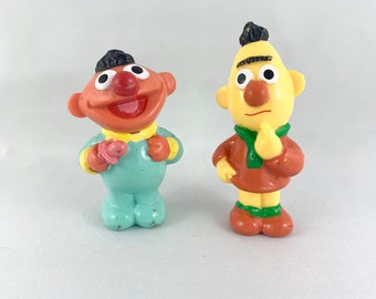 Vintage Applause Inc. PVC Sesame Street Baby Bedtime Bert and Ernie - Approximately 3" Tall