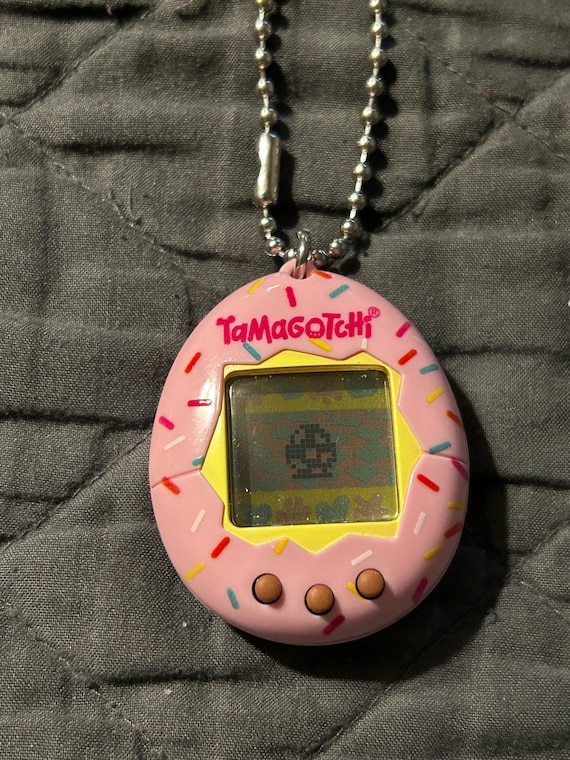 Tamagotchi Electronic Game Bandai RARE Pink Sprinkles Keychain - Etsy