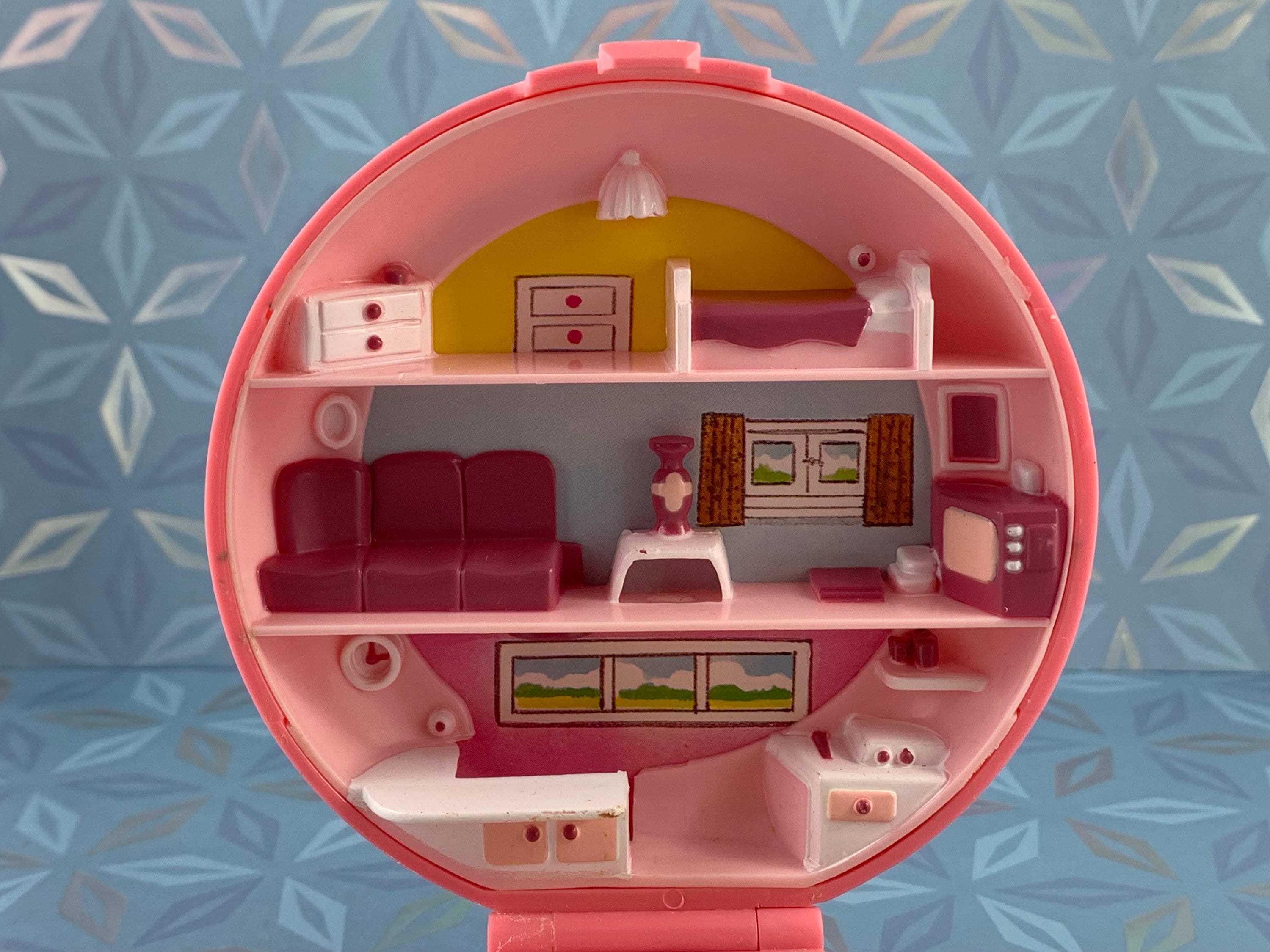 1990年製 ヴィンテージ ポリーポケット ポリーのヘアサロン ブルー