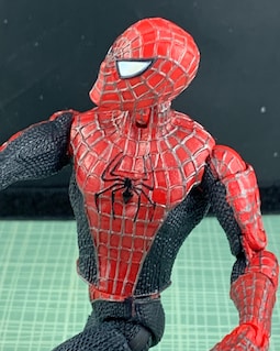 2003 Marvel Web Climbing Spider-man 2 Action Figure With Grey