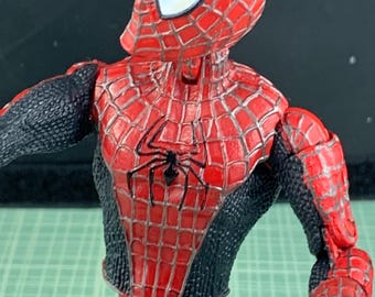 2003 Marvel Web Climbing Spider-man 2 Action Figure With Grey
