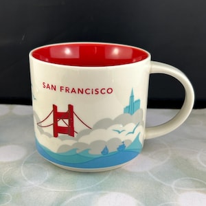 Collectable Starbucks Mug: SAN FRANCISCO &quot;You Are Here&quot; Series - Travel Souvenir, Starbucks Lover