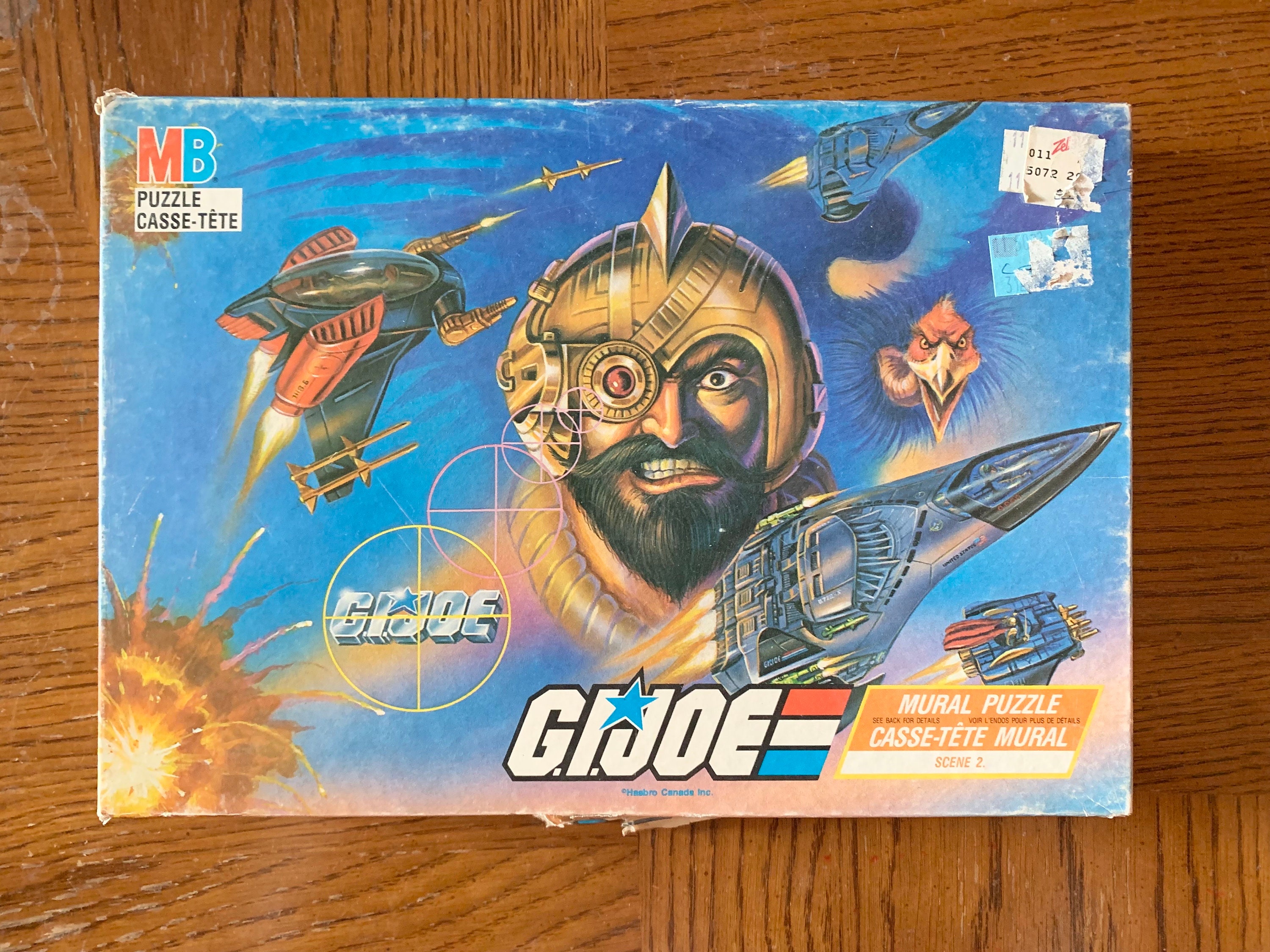 Vintage GI JOE Mural Puzzle - Milton Bradley MB Hasbro 221 Piece