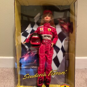 stopverf Tulpen Beknopt Scuderia Ferrari Barbie Mattel Collector Edition NEW in - Etsy