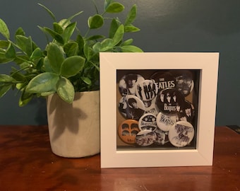 The Beatles Collector Pin Framed Display