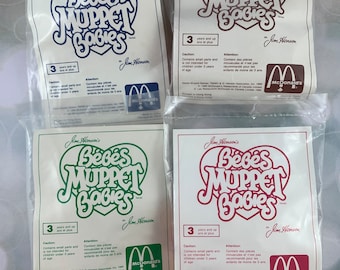 Vintage 1986 McDonalds Happy Meal Toys - Muppet Babies - Your Choice Ms Piggy, Kermit, Gonzo, Animal