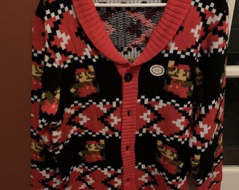 Mario Cardigan - Etsy