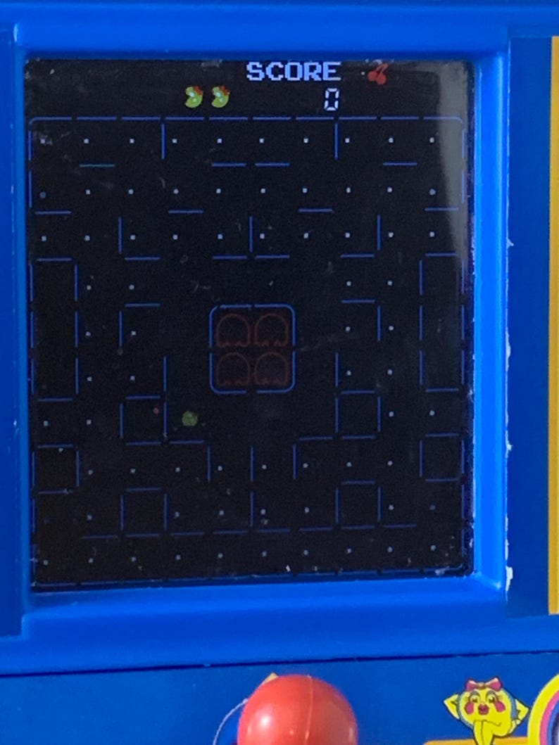 Ms. Pac-man Hand Held Mini Arcade Style Video Game Bandai Namco Retro ...