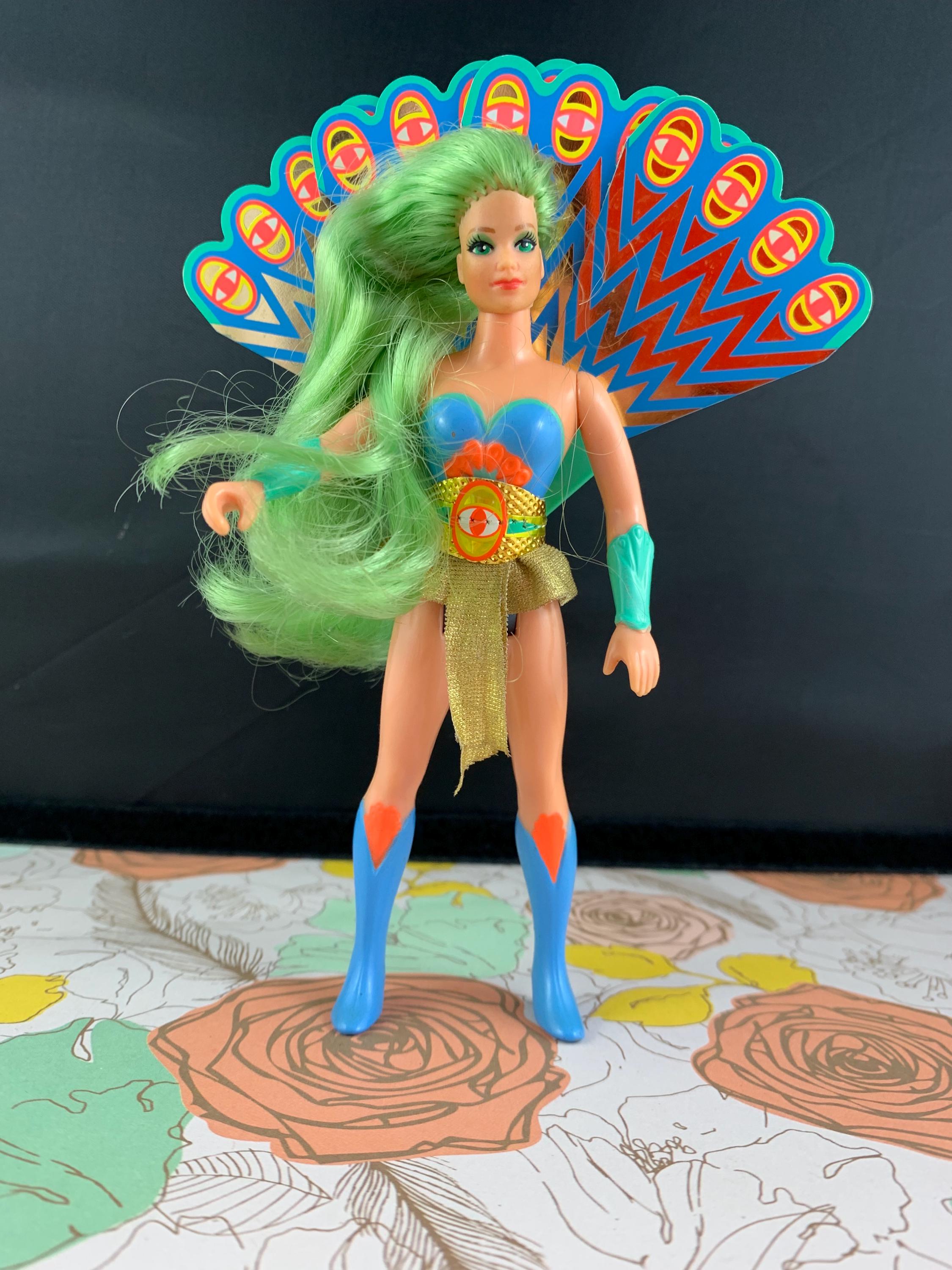 沙*羅様 ビスクドール　1983 narco 人形　ビンテージ　レトロ Vintage She-ra Peek-a-blue Doll – Princess of Power 1985 – Working