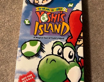 RARE Nintendo Super Mario World 2 Yoshi’s Island - Not For Resale Promo VHS Tape