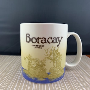 Starbucks-mok 16 oz voor verzamelaars: BORACAY Philipines &#39;Global Icon Collector&#39;-serie - reissouvenir, Starbucks-liefhebber