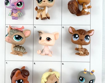 Retired Discontinued Littlest Pet Shop - You Choose! Vampire Bat, Squirrel, Ant, Horse and More!