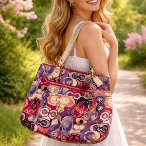 Coach Poppy Tote Bag - Etsy