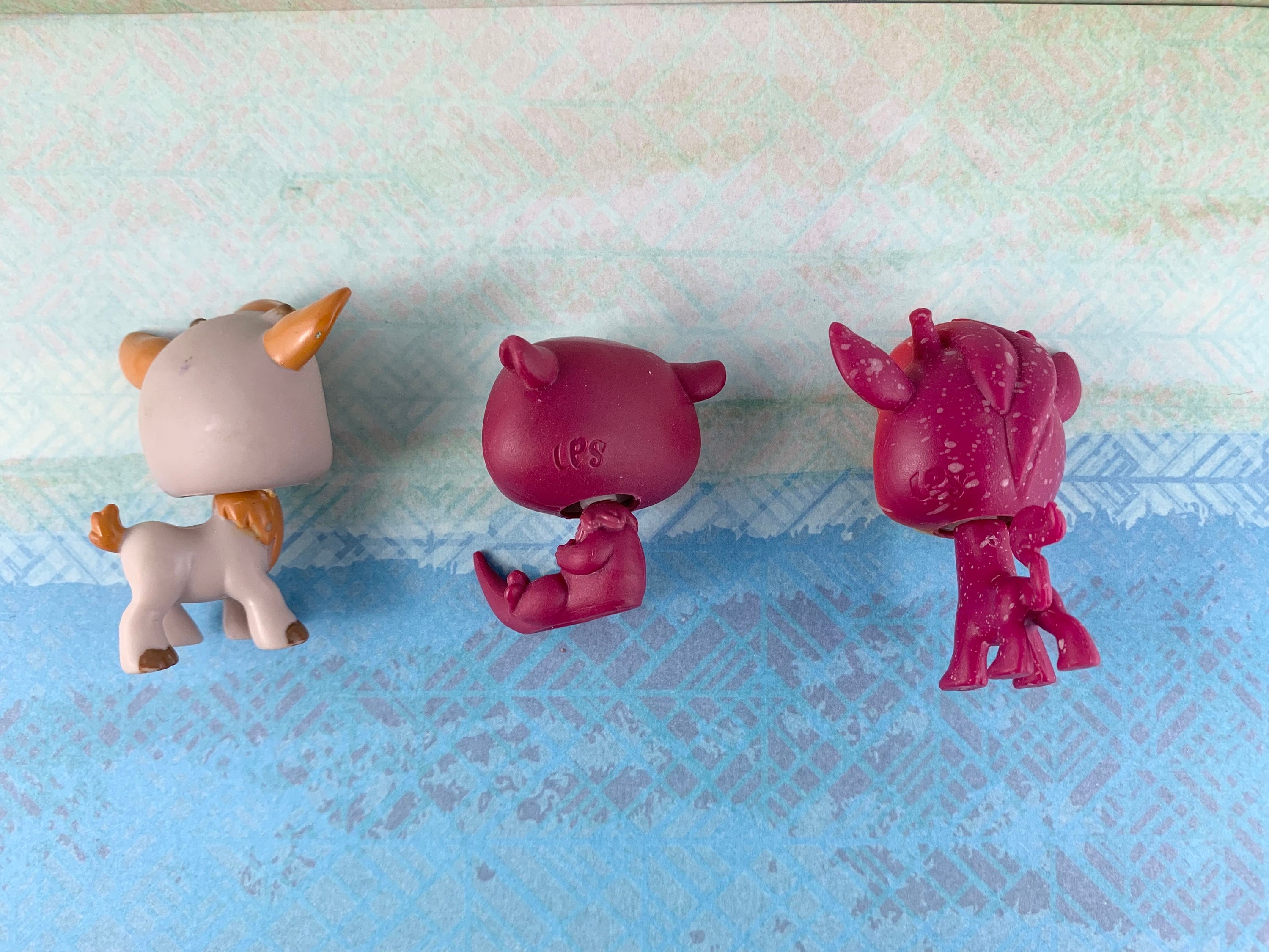 Lotto 3 Peluche Testa A Bobina Littlest Pet Shop | Gatto, Husky, Cervo, Volpe, Persiano | Usati Come Nuovi